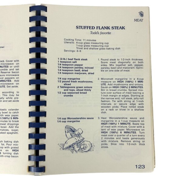 Tout De Suite À La Microwave II Cookbook By Jean K Durkee Spiral Bound - Picture 11 of 14